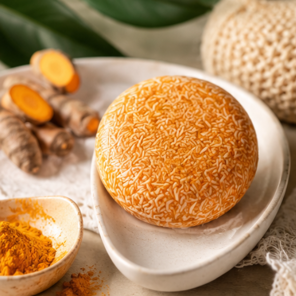 Champú Sólido de Cúrcuma · Doréa